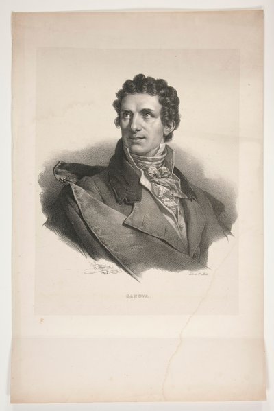 Portrett av Antonio Canova av Henri Grevedon