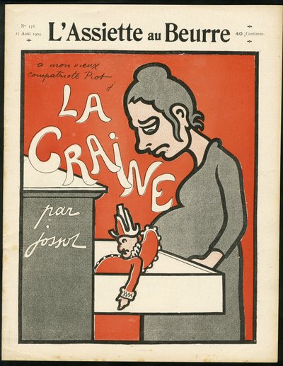 Omslag til «L#39;Assiette au Beurre», nummer 178, satirisk i farger av Henri Gustave Jossot