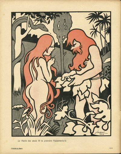 #39;Smørfatet#39;, nummer 102, satirisk i farger av Henri Gustave Jossot