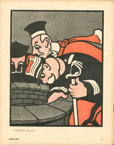 Smørfatet, nummer 102, satirisk i farger av Henri Gustave Jossot