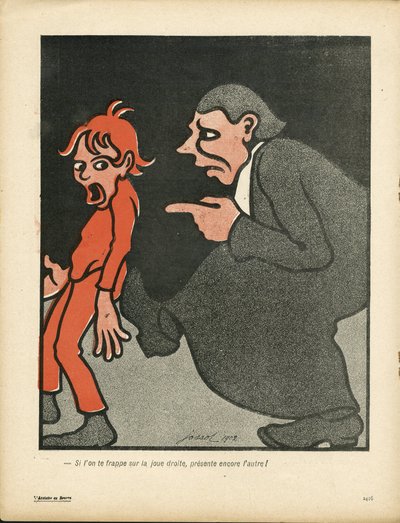Smørfatet, nummer 144, satirisk i farger av Henri Gustave Jossot