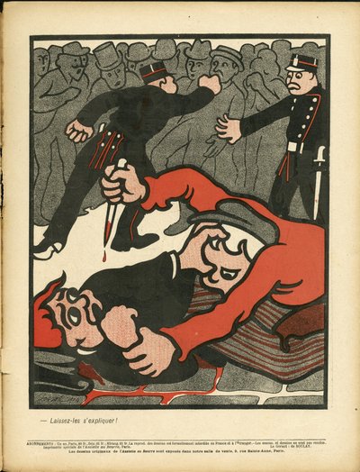 Smørfatet, nummer 150, satirisk i farger av Henri Gustave Jossot