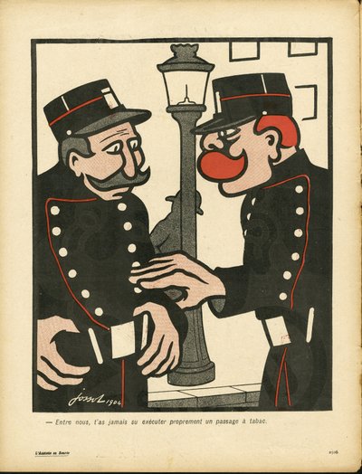 Smørfatet, nummer 150, satirisk i farger av Henri Gustave Jossot