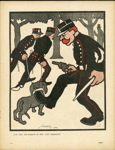 Smørfatet, nummer 150, satirisk i farger av Henri Gustave Jossot