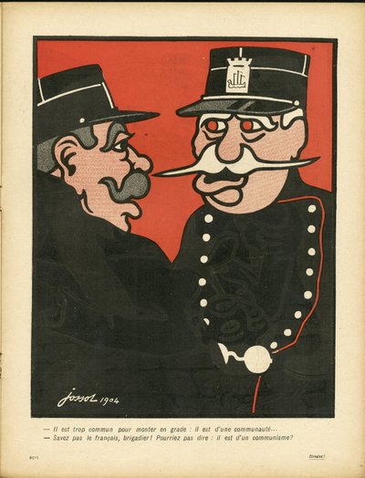 Smørfatet, nummer 150, satirisk i farger av Henri Gustave Jossot