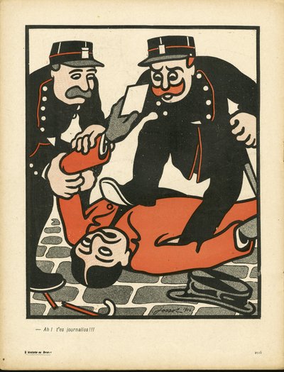 Smørfatet, nummer 150, satirisk i farger av Henri Gustave Jossot