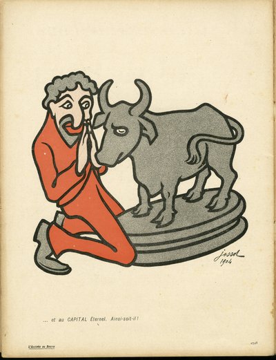 Smørfatet, nummer 163, satirisk i farger av Henri Gustave Jossot