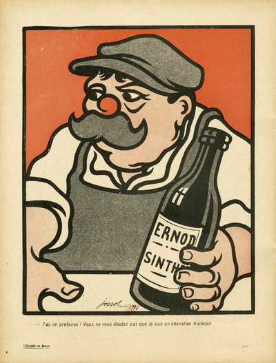 Smørfatet, nummer 169, satirisk i farger av Henri Gustave Jossot