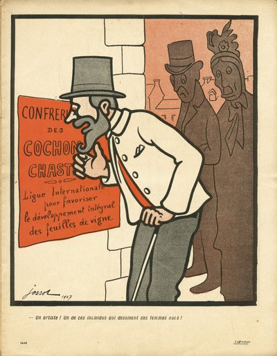 Smørfatet, nummer 311, satirisk i farger av Henri Gustave Jossot