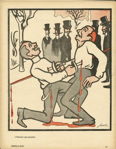 Smørfatet, nummer 322, satirisk i farger av Henri Gustave Jossot