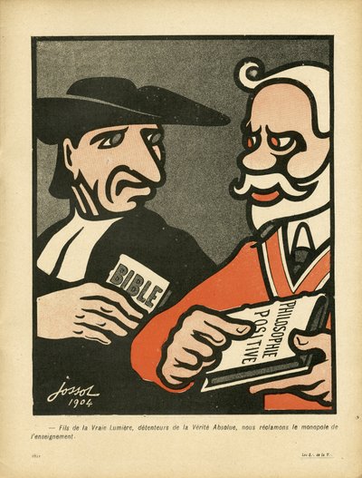 L#39;Plate au Butter, nummer 169, satirisk i farger av Henri Gustave Jossot