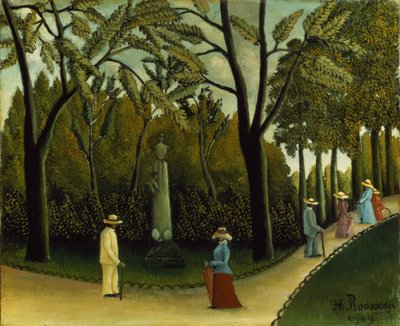 Monumentet til Chopin i Luxembourghagen av Henri J.F. Rousseau