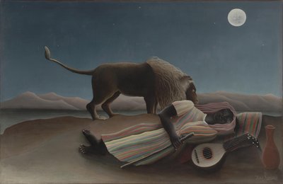 Den sovende sigøyner av Henri J.F. Rousseau