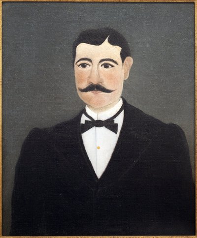 Portrett av Frumence Biche i vanlige klær (marechal des logis). Maleri av Henri Rousseau (1844-1910), kjent som tollvesenet, olje på lerret, slutten av 1800-begynnelsen av 1900-tallet, fransk kunst, Musee International d