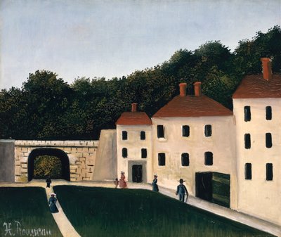 Turgåere i en park av Henri J.F. Rousseau