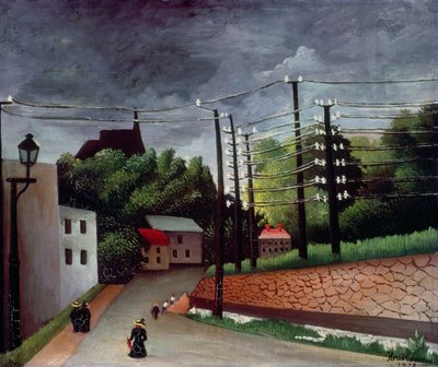 Utsikt over Malakoff, Hauts de Seine av Henri J.F. Rousseau
