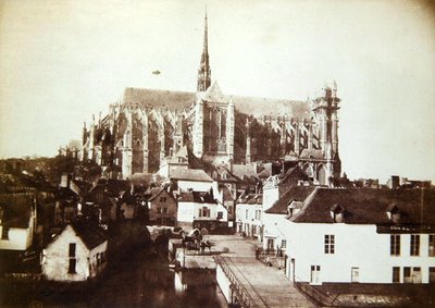Amiens katedral, ca. 1851-52 (kalotype) av Henri Jean Louis Le Secq