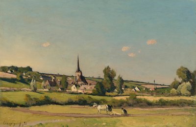 Utsikt over Saint Privé av Henri Joseph Harpignies