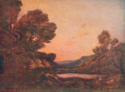 Solnedgang, 1907 av Henri Joseph Harpignies