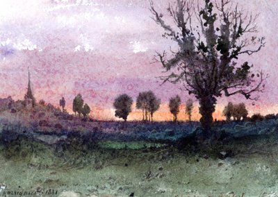 Landskap, 1881 av Henri Joseph Harpignies