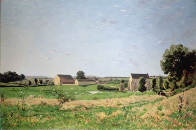 Landskap i Saulce, Yonne av Henri Joseph Harpignies