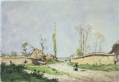 No.1534 A Village Road, Oiseme, 1888 av Henri Joseph Harpignies