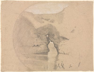 Sorrento, badene til dronning Joan. av Henri Joseph Harpignies