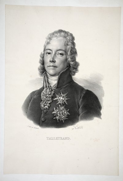 Talleyrand, pub. 1821 av Henri Joseph Hesse