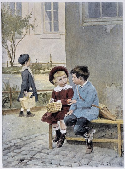 Frihandel - akvarell av Geoffroy i "" Le Figaro Illustré""", mai 1901 av Henri Jules Jean Geoffroy