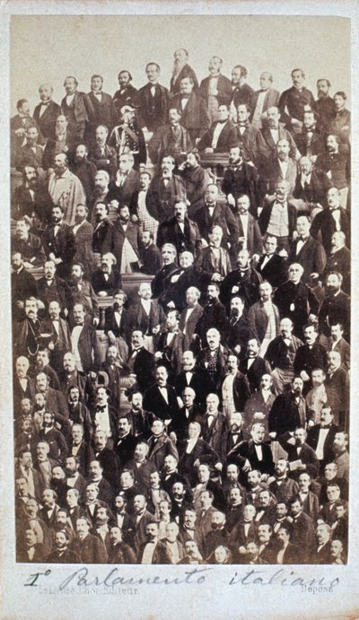 DET FØRSTE ITALIENSKE PARLAMENTET 1861 av Henri Le Lieure