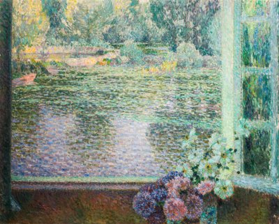 Vindu På Elven. av Henri Le Sidaner