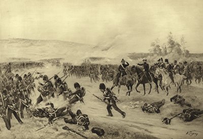 Slaget ved Alma, 1854 (gravyr) av Henri Louis Dupray