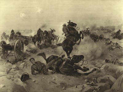 Slaget ved Colenso, 1899 (gravyr) av Henri Louis Dupray