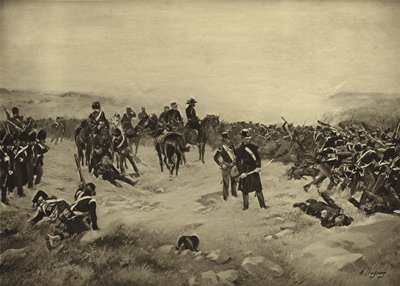 Slaget ved Inkerman, 1854 (gravyr) av Henri Louis Dupray