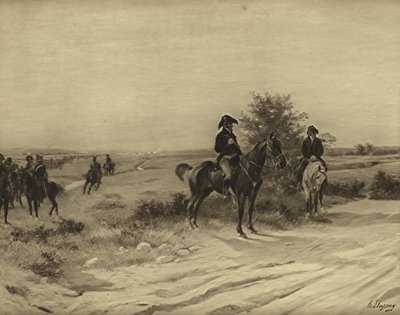 Slaget ved Waterloo, 1815 (gravyr) av Henri Louis Dupray