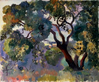 'Landskap i Saint-Tropez', 1905. av Henri Manguin