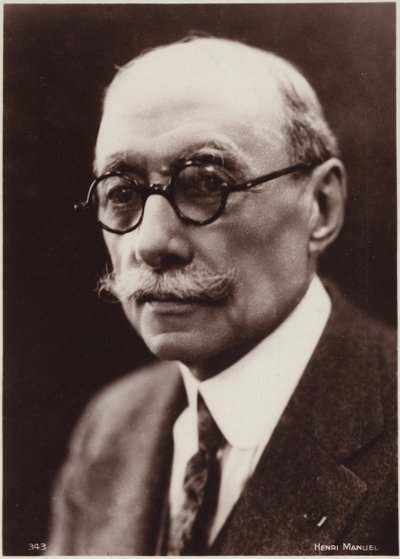 Portrett av Andre Messager (s/hvitt bilde) av Henri Manuel