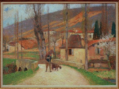 Bonde kommer inn i landsbyen av Henri Martin