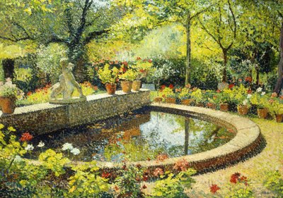 Dammen ved Marquayrol; Le Basin de Marquayrol, ca. 1930 av Henri Martin