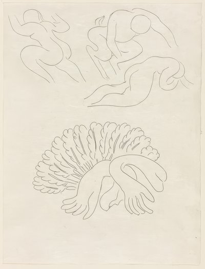 En annen vifte, av Mademoiselle Mallarmé, plansje 21 fra Mallarmés dikt av Henri Matisse