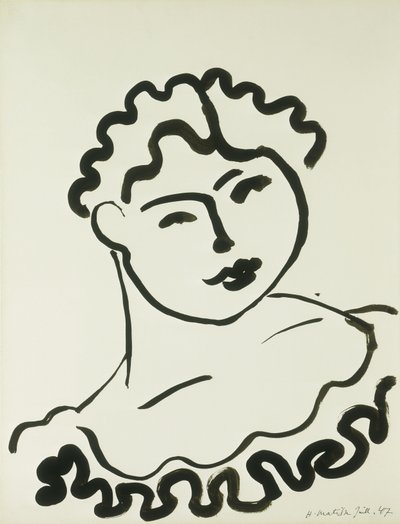Byste av en kvinne (Tati) av Henri Matisse