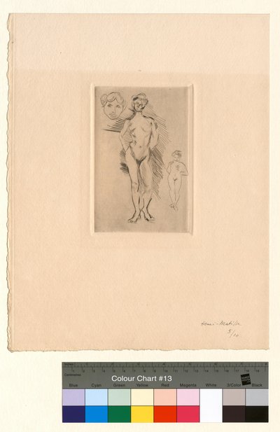 To nakne, ett hode av Henri Matisse