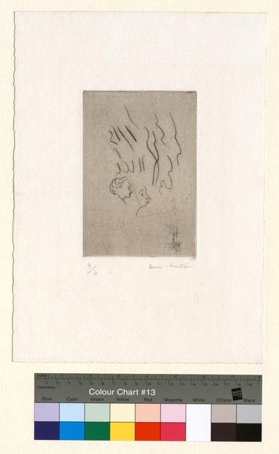 To små profiler (etsprøve) av Henri Matisse