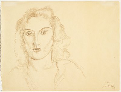 Hode av en kvinne av Henri Matisse
