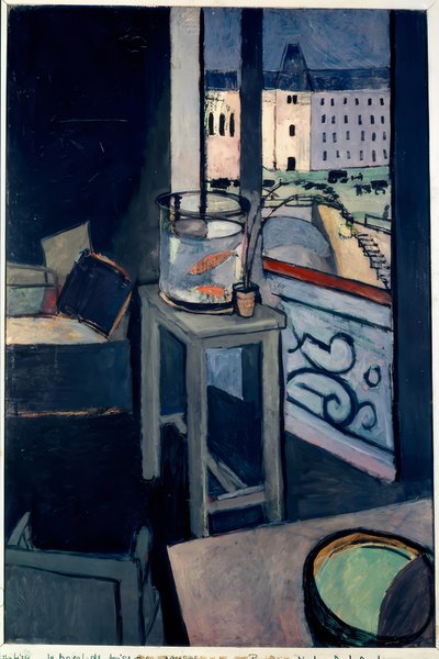 Interiør, gullfiskbolle av Henri Matisse