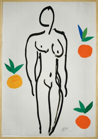 Naken med appelsiner av Henri Matisse