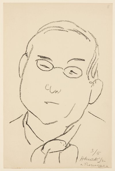 Portrett av Paul Léautaud av Henri Matisse
