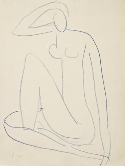 Sittende kvinnefigur av Henri Matisse