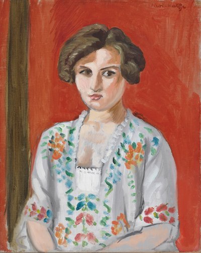 Den bulgarske blusen, ca. 1920 (olje på lerret) av Henri Matisse