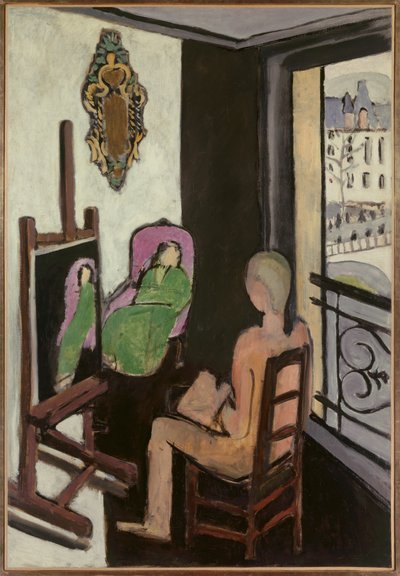 Maleren i atelieret sitt 1916 (olje på lerret) av Henri Matisse